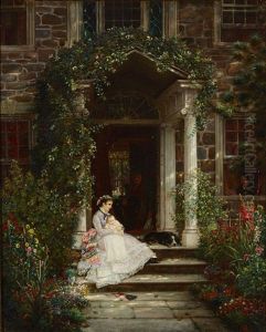 Mother And Child by Edward Lamson Henry