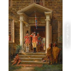 Soldiers On The Steps by Edward Lamson Henry