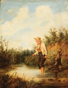 The Elusive Catch by Edward Lamson Henry