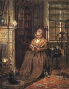 Reading By The Fire by Edward Lamson Henry