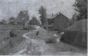 New England Village Scene by Edward Lamson Henry