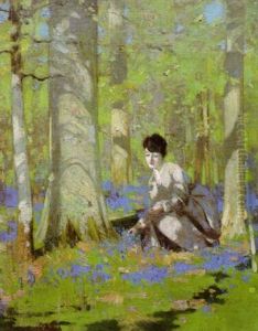 Gathering Bluebells by George Henry