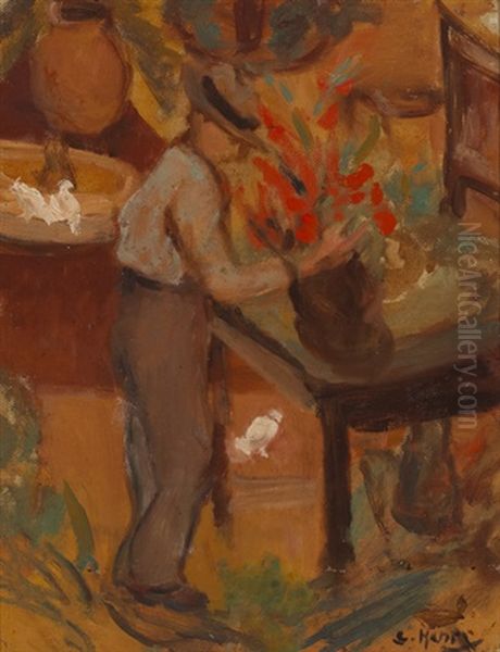 Arranging Flowers - view 1