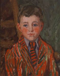 School Boy In Striped Blazer