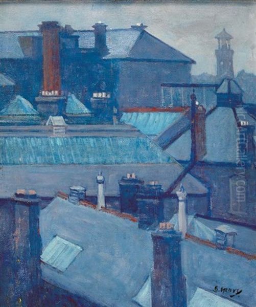 View Over Rooftops, Trinity College - view 1