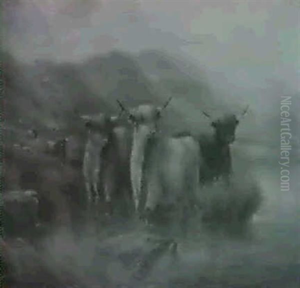 El Ganado Cruzando El Rio - view 1