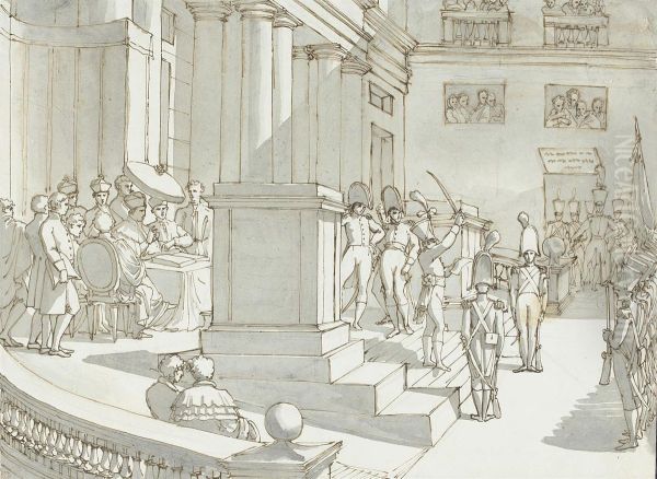 A Prelate Receiving A French Officer - view 1