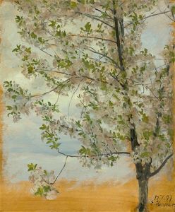 Apple Tree In Bloom by Ernst Henseler