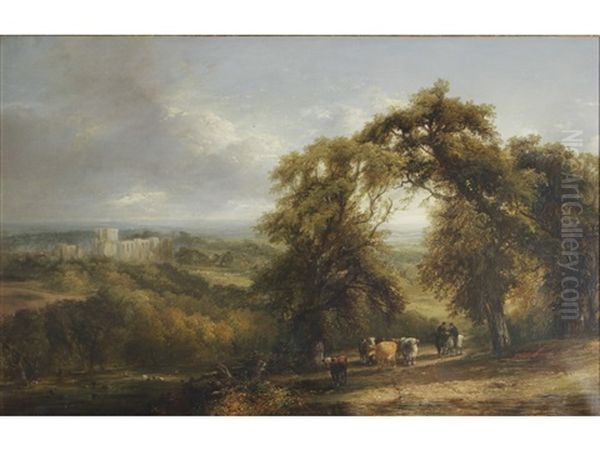 A Castle In A Wooded Landscape, Said To Be Kenilworth Castle - view 1