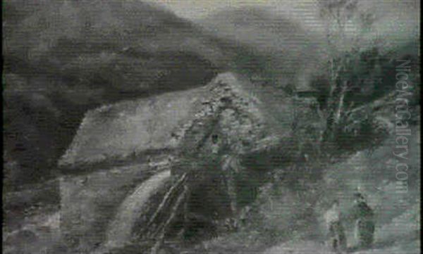 Peasants On A Track Near A Watermill - view 1