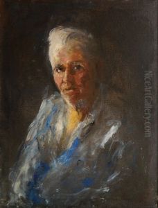 White Haired Man by Glenn Cooper Henshaw