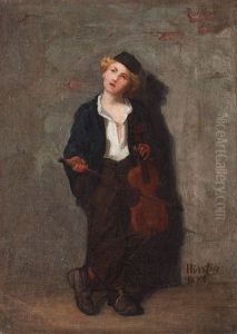 Micul Violonist by Sava Hentia