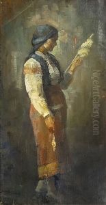 Peasant With Distaff