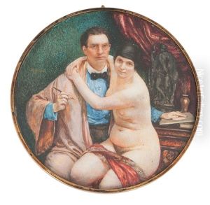 Maler Und Modell by Gudmund Herman Peter Hentze