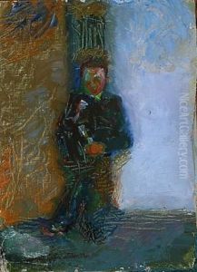 A Seated Man by Gudmund Herman Peter Hentze
