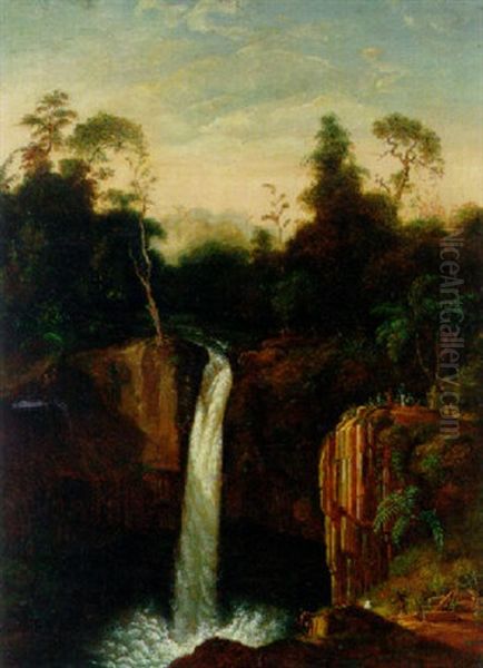 Cascade De La Riviere Tjidjantang, Cianten - view 1