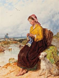 Knitting Baby's Clothes by Isaac Henzell