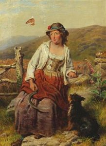 Farm Girl (+ Fisher Girl; Pair) by Isaac Henzell