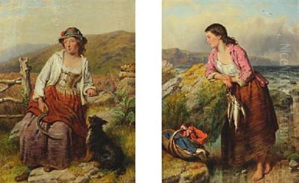Farm Girl And Fisher Girl (pair) - view 1