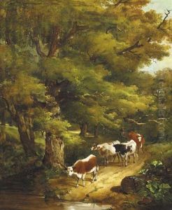 Driving The Cattle To Water by Isaac Henzell