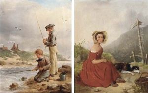 The Young Anglers (+ A Wayside Rest; 2 Works) by Isaac Henzell