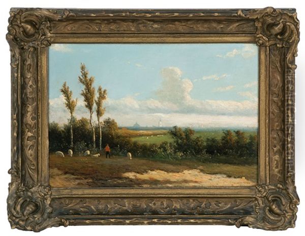 A Shepherd Gazes Over A Landscape - view 1
