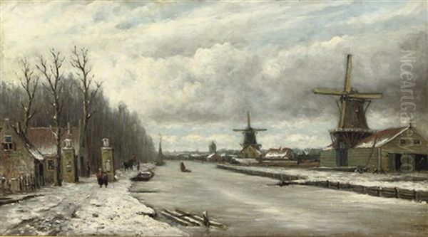 Strolling Along A Frozen River - view 1