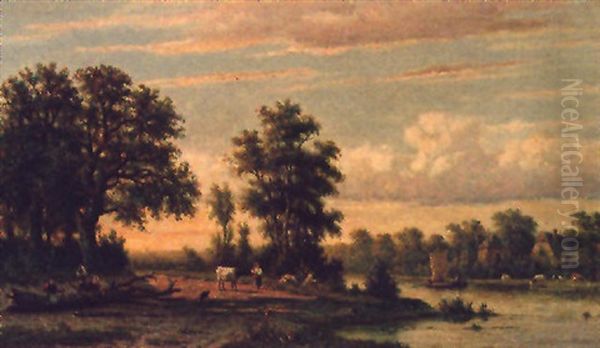 A Tranquil River Landscape - view 1