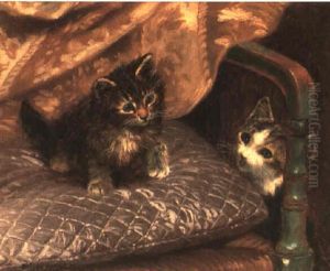 Kittens Playing by Wilson Hepple