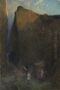 Ruckkehr Von Der Totenfeier by Theodor Her