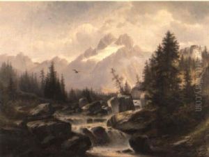 Alpine Stream by Theodor Her