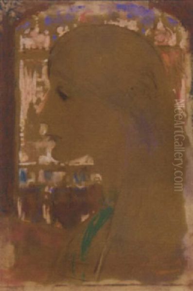 Portrait Of A Girl In Profile - view 1