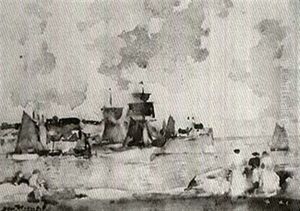 A Scottish Harbour by James Watterston Herald