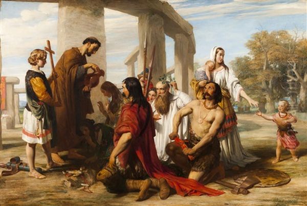 The Introduction Of Christianity Into Britain - view 1