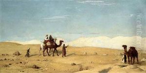 The Valley Of Moses, In The Desert Of Sinai by John Rogers Herbert