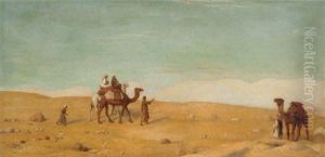 A Well In The Valley Of Moses, Sinai Desert by John Rogers Herbert