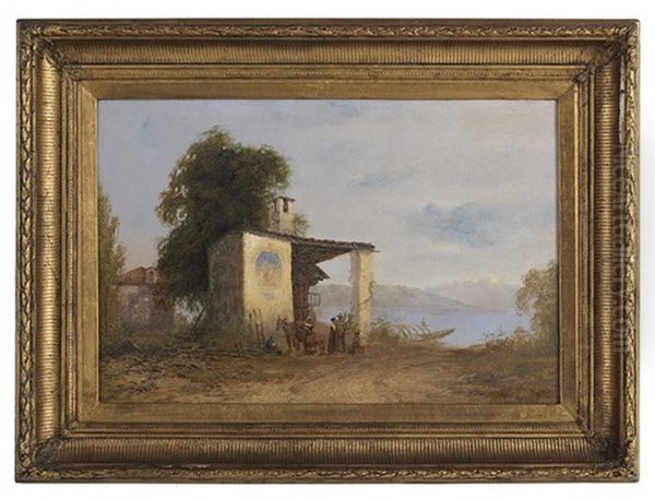 Italian Landscape With Figures - view 1