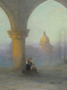 The Doges Loggia, Venice At Dawn The Doges Loggia, Venice At Dawn