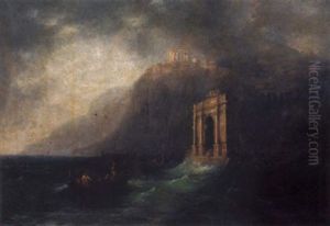 The Emperor Tiberius Approaching Capri by Sydney Herbert