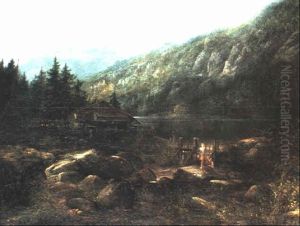 Watermill, Lac Des Quartre Cantons, Lucerne, Switzerland by Sydney Herbert