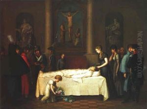 The Corpse Of Prince Louis Ferdinand Of Prussia Laid Out In The Johanniskirche, Saalfeld In Thuringia On The 11th October, 1806