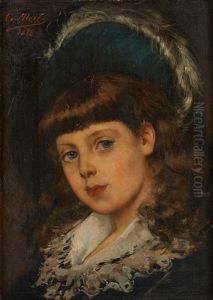 Portrait De Jeune Fille Au Chapeau