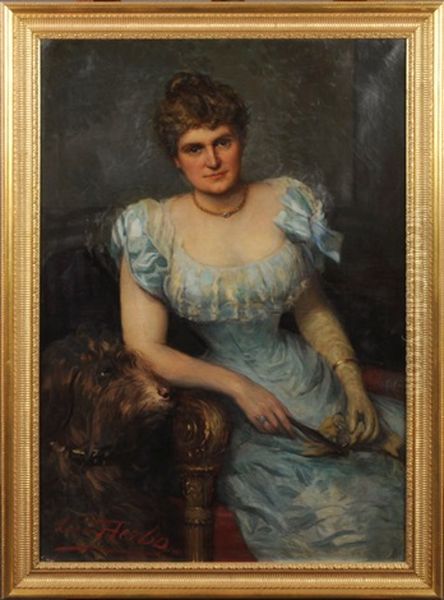 Portrait De Femme Au Chien - view 1