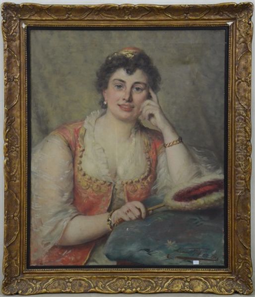 Femme A L'eventail - view 1