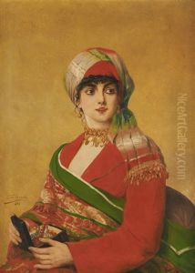 Jeune Orientale Au Coffret A Bijoux