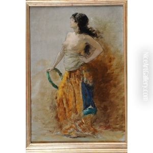 Danseuse Denudee Au Tambourin