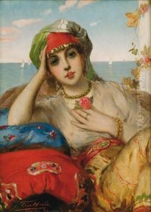 Jeune Fille A La Rose