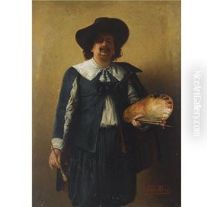 A Selfportrait Of The Artist Wearing A 17th Century Style Costume A Selfportrait Of The Artist Wearing A 17th Century Style Costume