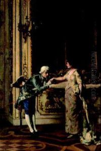 Il Baciamano A Villa Clerici by Giuseppe Barbaglia