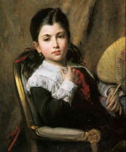 Young Girl With A Fan